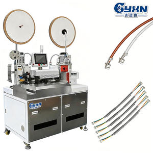 Machine entièrement automatique de coupe de fils multiconducteurs gainés, de sertissage de bornes et d'insertion de gaines thermorétractables - Product Image 5
