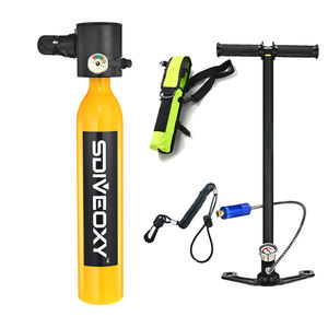 ชุดถังอากาศแบบพกพาสำหรับมืออาชีพ ขนาด 0.5 ลิตร สำหรับผู้ใหญ่ ฝึกดำน้ำ อุปกรณ์เสริมสำหรับการดำน้ำและว่ายน้ำ - Product Image 2