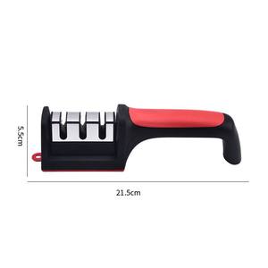 Afilador de Cuchillos 3 en 1 para Cuchillos de Cocina, Afilador de Cuchillos de Acero Inoxidable Ergonómico - Product Image 3