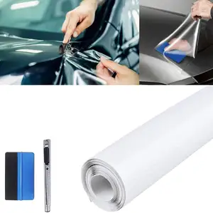 Fabbrica poliuretano termoplastico autoadesivo antigraffio TPU trasparente PPF protezione vernice pellicola avvolgente per auto