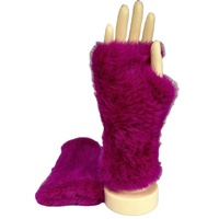 Gants en fourrure de vison véritable pour femmes, gants tricotés à la main avec demi-doigts, mode au prix d'usine, vente en gros