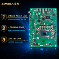 Carte mère industrielle 3,5 pouces intégrée Wildcat Lake DDR5 M.2 2280 PCIe 4.0 double LAN 2,5G 6 ports COM DC 9-36V