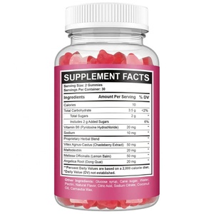Gommose PMS 60 pezzi - Corniola, <span class=keywords><strong>Dong</strong></span> <span class=keywords><strong>Quai</strong></span> e Vitamina B6, Supporta l'Equilibrio Ormonale - Product Image 4