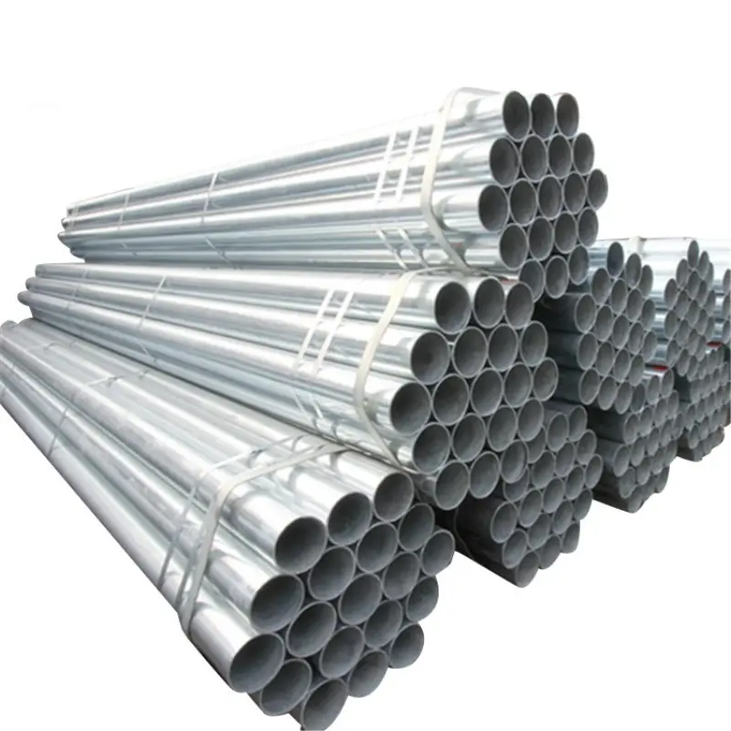 2 pulgadas, SCH. Tubo de acero al carbono galvanizado en caliente 40, tubo redondo, tubo cuadrado, tubo de acero galvanizado de calibre 18