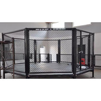 Panneau de cage MMA octogonal multifonctionnel sur mesure en acier inoxydable robuste pour compétition sportive et arts martiaux