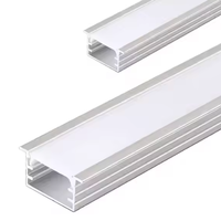 Profilé d'extrusion LED en PVC écologique pour rail de guidage de support de projecteur de supermarché