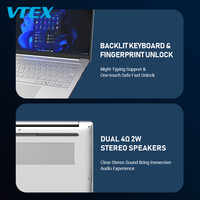 Ordinateur portable 14 pouces, processeur I3-1215U, coque en métal, lecteur d'empreintes digitales, caméra de confidentialité, clavier rétroéclairé, Wi-Fi double bande, BT4.2, ordinateur portable OEM