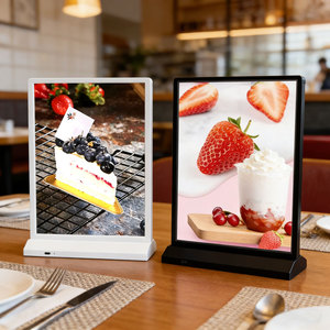Boîte à lumière LED de bureau A5/A4 ultra-mince, double face, rechargeable, en aluminium, haute luminosité, décorative, pour affichage publicitaire et menus - Product Image 2