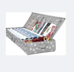 Boîte de rangement domestique pliable multifonctionnelle de grande capacité, style classique robuste, finition grise de qualité supérieure - Product Image 1