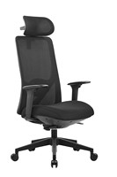 Chaise de bureau ergonomique réglable à dossier haut en maille avec support lombaire, roulettes pivotantes et rafraîchissantes pour le bureau à domicile
