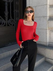 Tuta Sexy da <span class=keywords><strong>donna</strong></span> a maniche lunghe da <span class=keywords><strong>donna</strong></span> primavera autunno filo alto elastico per Yoga Leggings a triangolo <span class=keywords><strong>body</strong></span> aderente da <span class=keywords><strong>donna</strong></span> - Product Image 2