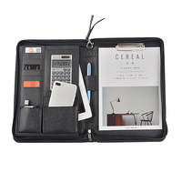 Portafolio Personalizado A4 con Cierre, Carpeta Organizadora de Documentos Legales y Ejecutivos para Conferencias y Reuniones