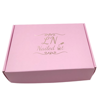 Cajas y Bolsas de Embalaje de Cartón Corrugado para Envíos Postales de Ropa Interior Rosa Personalizada de Lujo