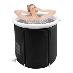 High Quality Wholesale Pvc Recovery Pod Cold Plunge Barrel Luxury Foldable Ice Bath Inflatable Ice Bath Tub For Ice Bathing