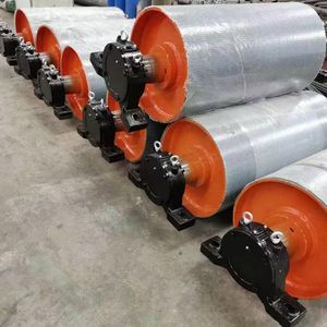 Yeni Madencilik Uygulaması Ağır Hizmet Tipi Karbon Çelik Tambur Başlığı Kasnaklı Bantlı Konveyör Tahrik Tamburu Çiftlik Kullanımı İçin Kauçuk Kaplama - Product Image 6