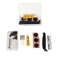 Kits de réparation de pneus de vélo portables Ensemble d'outils de réparation de patchs de crevaison de chambre à air de vélos