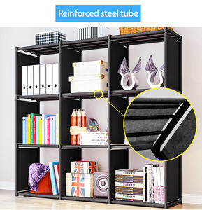 Libreria Cube giá vải kệ sách tiết kiệm không gian gấp sắt kệ trưng bày giá kệ sách cho phòng khách - Product Image 6