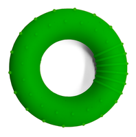 Silikon-Handgriffstärkungsring mit 6 Rippen, rutschfest/graduierte Noppen, 30 ° Ein 20 LB schweres Green Finger Exerciser Rehab-Trainingsmodell