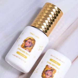 Pinky Leem Wholesale 1s Eyelash Glue Black Low Odor Eyelash Glue Adhesive Private Label Professional Eyelash Extension Glue - Product Image 3