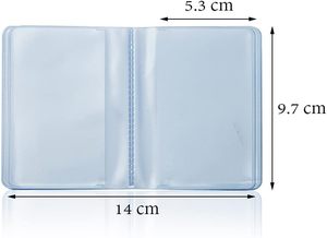 Porte-cartes transparent en plastique avec logo personnalisé, 10 pages et 20 emplacements - Product Image 2