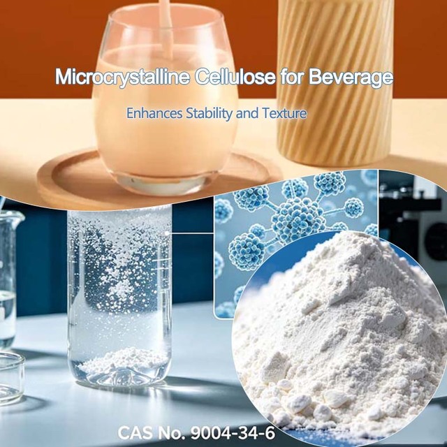 Food Grade Microcrystalline Cellulose for Beverages As Thickener and Ehhances Stability Texture
