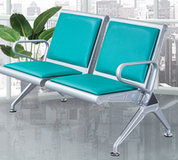 Chaise d'attente en acier thermolaqué de qualité commerciale, anti-rouille, pour hôpitaux, gares, banques, bureaux, aéroports, places publiques