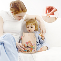 Pot à récompenses Montessori en bois avec étoiles colorées pour enfants, tableau des étoiles, tableau des tâches, pot à récompenses éducatif pour l'apprentissage de la propreté