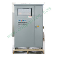 SBW-30K ~ 600KVA IP54 extérieur 3 phases servomoteur Type AVR régulateur de stabilisateur de tension automatique 208/220/380/400/415/440/460/480Vac