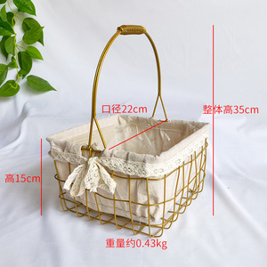 Cestas de Almacenamiento Portátiles de Mimbre Tejido con Borlas, Cesta de Picnic para Flores - Product Image 6