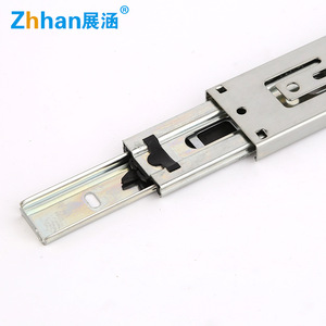 Glissières de tiroir Zhan Hanlai Weishi en acier laminé à froid, de 10 cm à 1 m, silencieuses et fluides, pour meubles et tiroirs. - Product Image 4