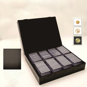 Boîte de présentation de pièces de monnaie haut de gamme à 100 emplacements pour pièces commémoratives de 40 mm, boîte de rangement transparente en <span class=keywords><strong>PC</strong></span>, organisateur de collection protecteur - Product Image 6