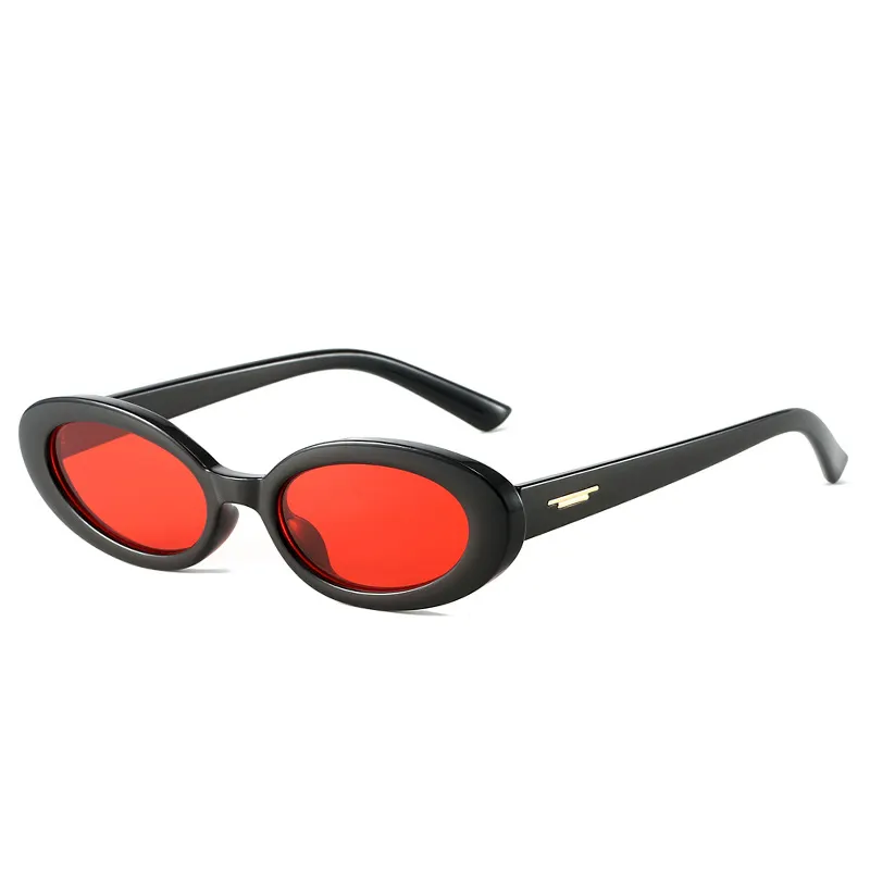 2024 Classic ins gafas de sol ovaladas pequeñas mujeres tendencia Accesorios de playa moda alta calidad UV400 gafas de sol logotipo personalizado