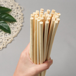 Matériel de bricolage pour bâtonnets ronds en bambou de 8 mm de diamètre, bâtons pour nouilles, mât de drapeau, bâtonnets pour perruques, bâtonnets ronds en bambou DIY - Product Image 3