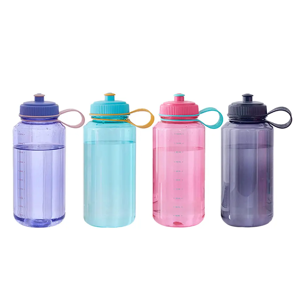 Bpa Free 32oz palestra da viaggio Nalgene Botella Sport bottiglia d'acqua in plastica con coperchio a bocca larga