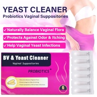 6 Piezas de Limpiador de Levadura Probiótica, Equilibra Naturalmente la Flora Vaginal, Protege Contra el Olor y la Picazón, Yoni Pops, Gran Venta