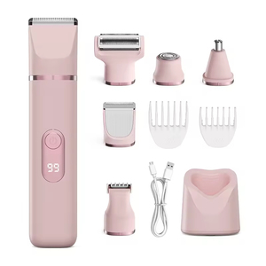 Depiladora Corporal y Facial 6 en 1, Portátil, con LED, USB, IPX7, Segura para la <span class=keywords><strong>Piel</strong></span> <span class=keywords><strong>Sensible</strong></span>, Maquinilla <span class=keywords><strong>de</strong></span> <span class=keywords><strong>Afeitar</strong></span> Eléctrica Profesional para Mujer - Product Image 6