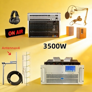 Émetteur FM intégré 3,5 kW (3500 W), durable, pour station de radio, communication aéronautique et recherche éducative - Product Image 1