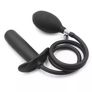 Soft Black Pump up Air-<strong>filled</strong> Inflatable <strong>Anal</strong> Plug Dildo Butt Plug <strong>Anal</strong> Dilator Anus Massager <strong>Anal</strong> Plug Pump - Product Image 4