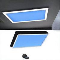 Panneau lumineux Coelux Blue Sky, lumière artificielle LED, fenêtre de toit pour usage intérieur, salon, hôtel, bureau, chambre à coucher