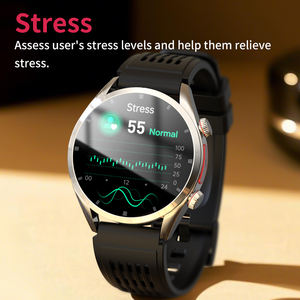 FE02 intelligente test toracico analisi ECG in tempo reale orologio da polso Fitness frequenza cardiaca HD BT chiamata Stress respiro rilassato Smartwatch - Product Image 5