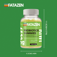 Private Label Vegane Zuckerarme Pflanzenpektin Präbiotika Probiotika Vitamine Gummibärchen für Jugendliche Tägliche Darmflora-Balance Verdauungsförderung