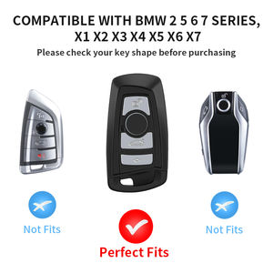 Оптовая продажа, чехол для автомобильных ключей из углеродного волокна, защитный чехол из натурального углеродного волокна BMW1 2 3 4 5 6 7 серий, аксессуары для салона автомобиля - Product Image 4