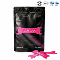 Bandes nasales OEM ODM respirantes, patch nasal pour améliorer la circulation de l'air, meilleur sommeil, utilisation sportive, adhésif puissant, logo personnalisé, CE ISO13485 MSDS
