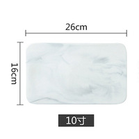 Plateau à pain et à fromage en céramique gravée écologique de style bohème en marbre, forme rectangulaire, cadeau d'affaires