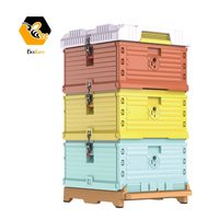 Ruche thermique en plastique pour abeilles, 10 cadres, 3 couches, isolation pour abeilles, partie supérieure de la ruche, ferme pour abeilles