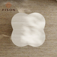 Table basse en bois de luxe, table basse moderne pour salon, table basse irrégulière en forme de nuage, table centrale pour la maison, meubles de villa