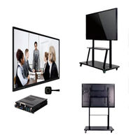 Tableau blanc interactif numérique intelligent à double système Ultra 4K 65 pouces, écran LED, multi-touch, infrarouge 10/20, 120 Hz, Android, Windows