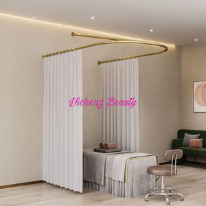 Tenda di Isolamento a U in Ferro Battuto per Salone di Bellezza, Design di Alta Qualità, Vendita Diretta dalla Fabbrica - Product Image 3