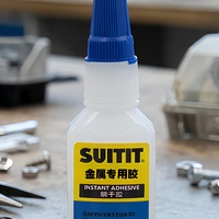 Adhésif cyanoacrylate instantané SG496, résistant à l'eau et à la chaleur, pour le collage du métal, du plastique, du caoutchouc et du verre