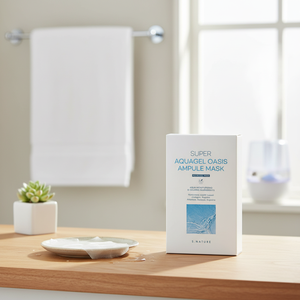 [S.NATURE] S.NATURE SUPER AQUAGEL OASIS AMPULE MASQUE (10PCS) sécurité des ingrédients et de la feuille Bon produit en Corée - Product Image 3